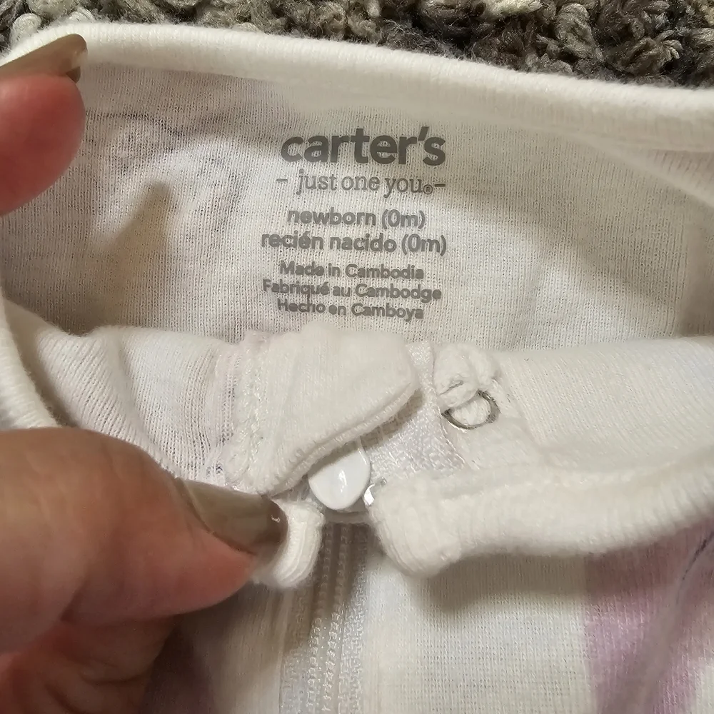 Carters Newborn Onseie Footie Pj Outfit